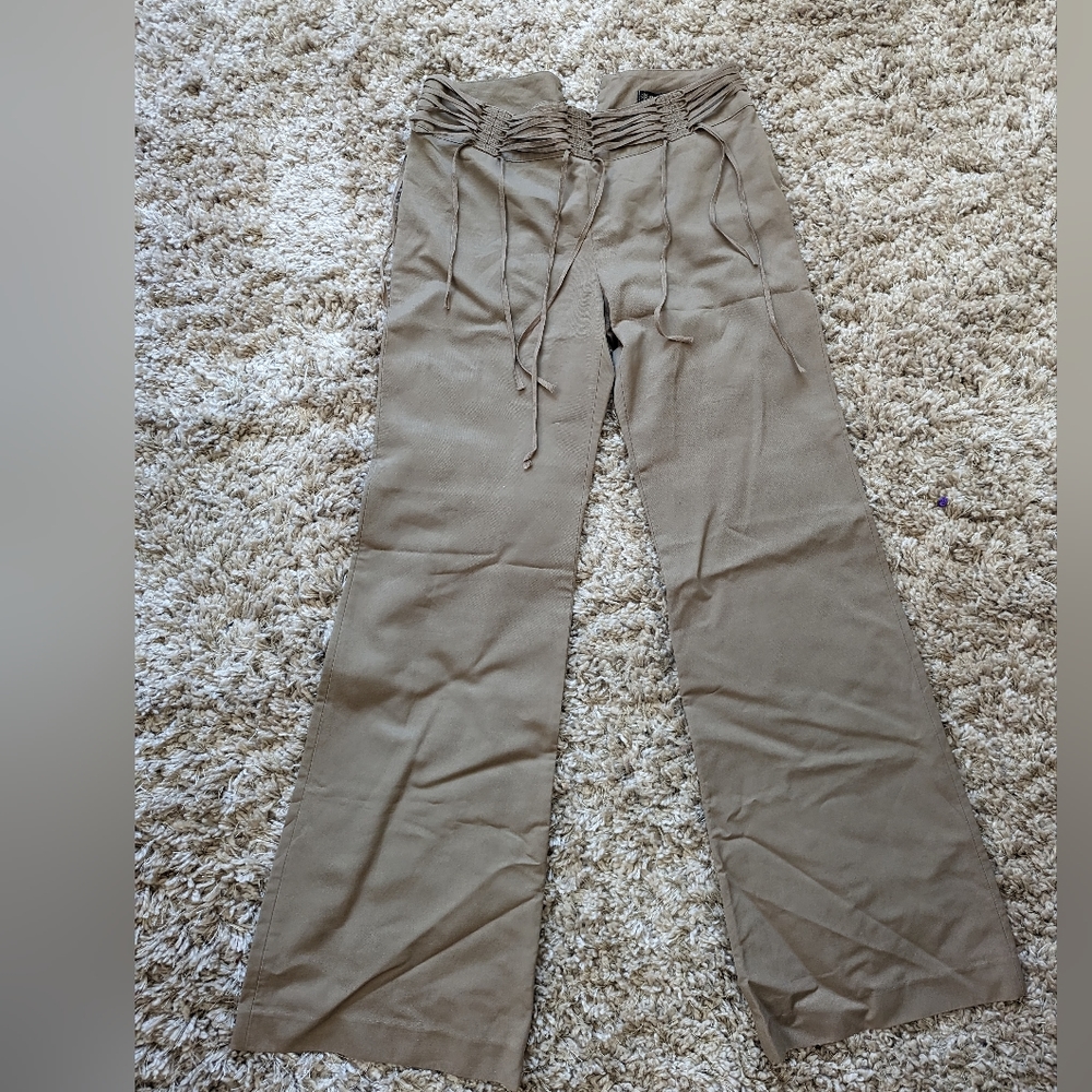Plein Sud Khaki Y2K Green Trouser Pants
